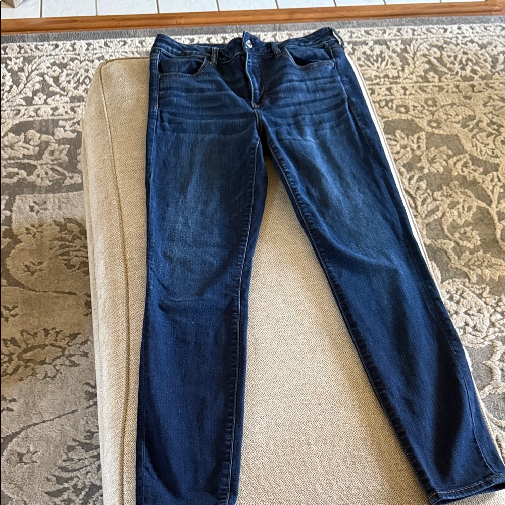 Classic Blue Women's American Eagle Jeans- Size 14 Long